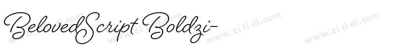 BelovedScript Boldzi字体转换